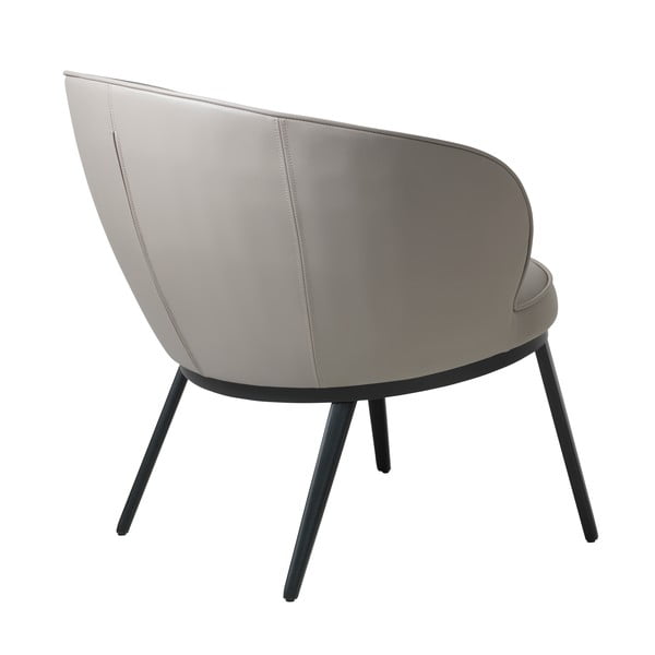 Сиво-бежово кресло от изкуствена кожа Gain – Unique Furniture-image-3
