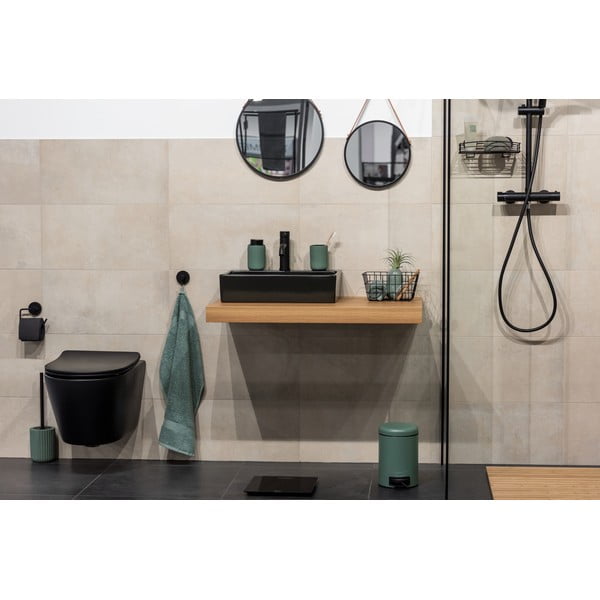 Зелена керамична чаша за четки за зъби Belluno - Wenko-image-4