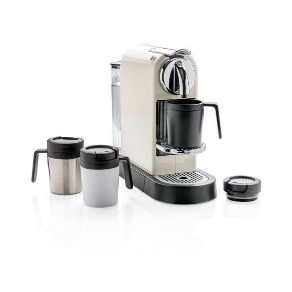 Черна термочаша с дръжка XD Design Coffee to Go, 160 ml - XD Design-image-1