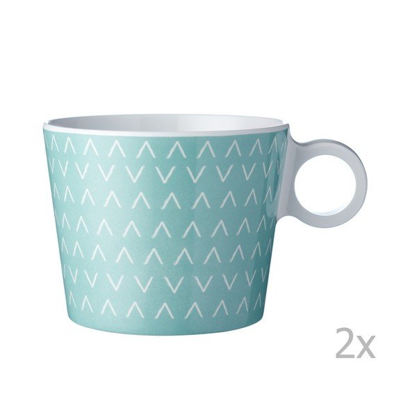 Sada 2 hrnků Rosti Mepal Flow Arrow, 375 ml