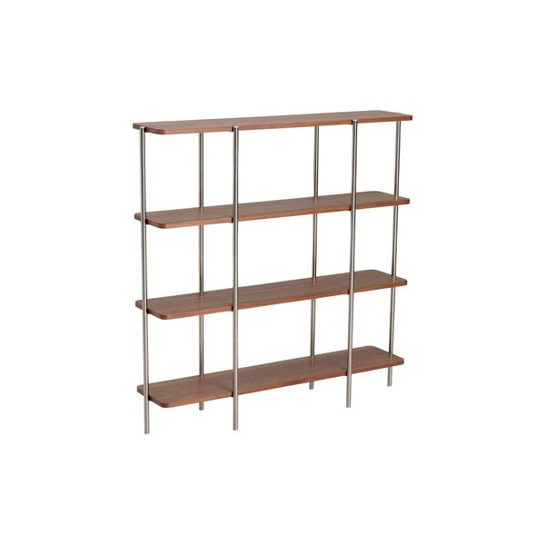 Стелаж от декор от орех в тъмно естествен цвят 120x120x30 cm Lyllo – Ellos Home