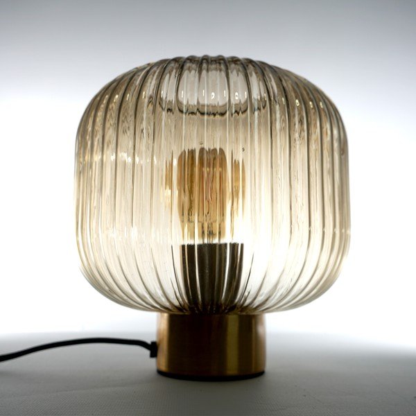 Кафява настолна лампа , височина 23,5 cm Garbo - SULION-image-2