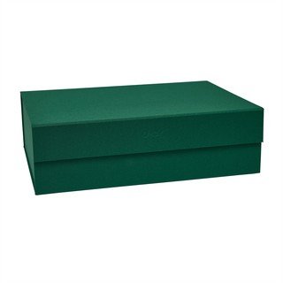 Тъмнозелена картонена кутия за съхранение с капак 45x33x15 cm Hako – OYOY Living Design