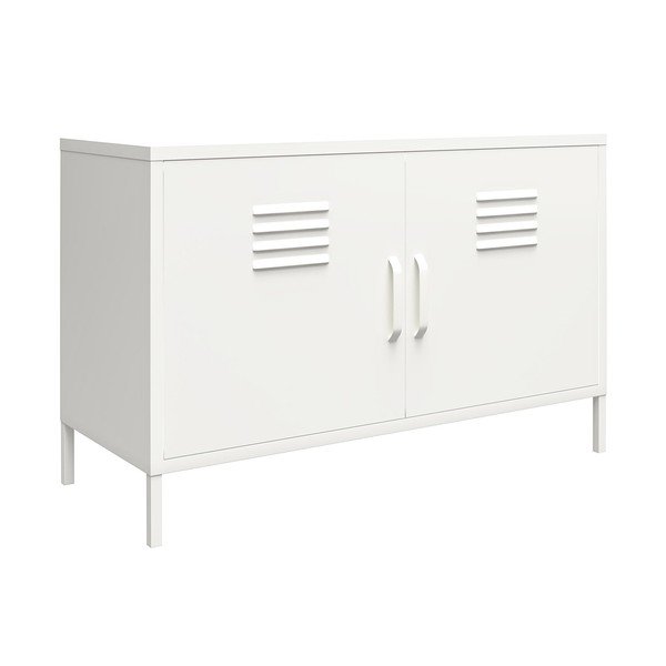 Бял метален шкаф 100x64 cm Mission District - Støraa-image-2