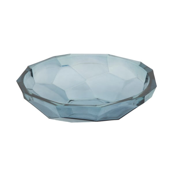 Синя купа от рециклирано стъкло Камък, ø 34 cm - Mauro Ferretti
