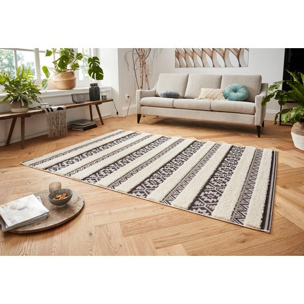 Кремав и черен килим , 200 x 290 cm Temara - Mint Rugs-image-3