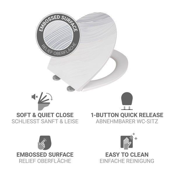 Тоалетна чиния с автоматично затваряне 38 x 44,5 см Menin – Wenko-image-4