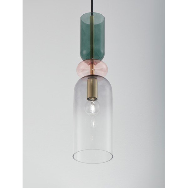 Стъклено висящо осветително тяло  в златист цвят ø 11 cm Murano – Nova Luce-image-1
