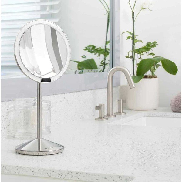 Козметично огледало със светлина/увеличително (10x) ø 12 cm Travel – simplehuman-image-1