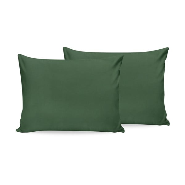 Комплект от 2 зелени памучни калъфки за възглавници, 50 x 70 cm - Beverly Hills Polo Club