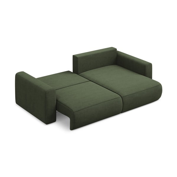 Разтегателен ъглов диван с място за съхранение в цвят каки (десен ъгъл) Kapua – Makamii-image-3