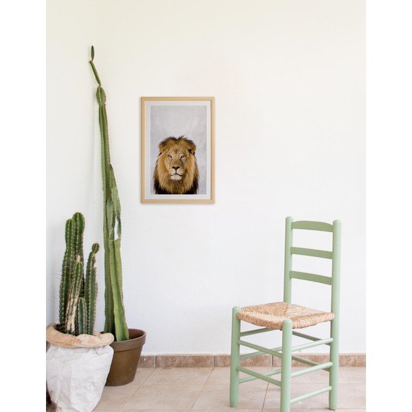 Картина за стена в рамка , 30 x 40 cm Lion - Surdic-image-1