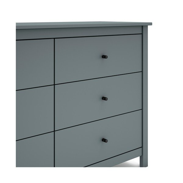 Скрин сиво-зелен от масивен бор 130x80x45 cm Misti – Marckeric-image-4