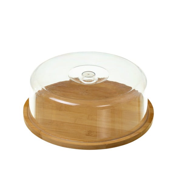 Кръгла бамбукова тава с капак Бамбук - Casa Selección-image-2