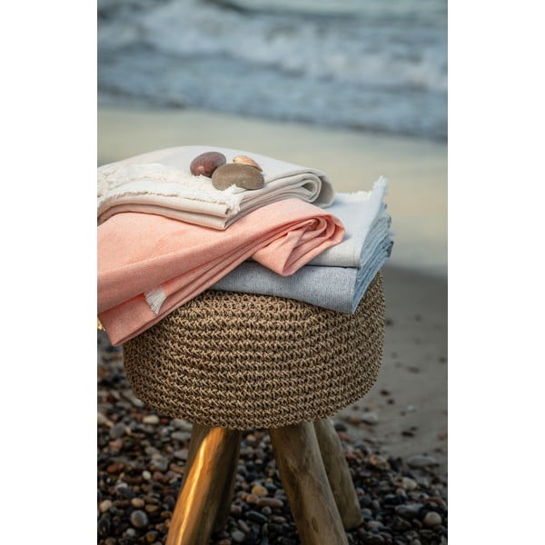 Синьо одеяло със съдържание на памук Лято , 140 x 180 cm Linen - Euromant-image-3