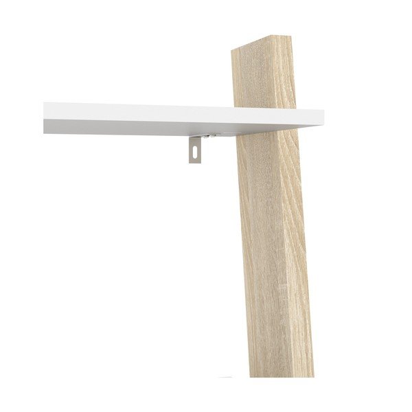 Бяла етажерка за книги в дъб 55x180 cm Oslo - Tvilum-image-4
