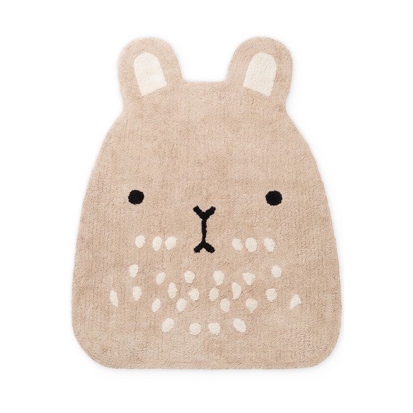 Бежов памучен детски килим подходящ за пране/ръчно изработен 120x152 cm Snuggle Pucki – Hanse Home