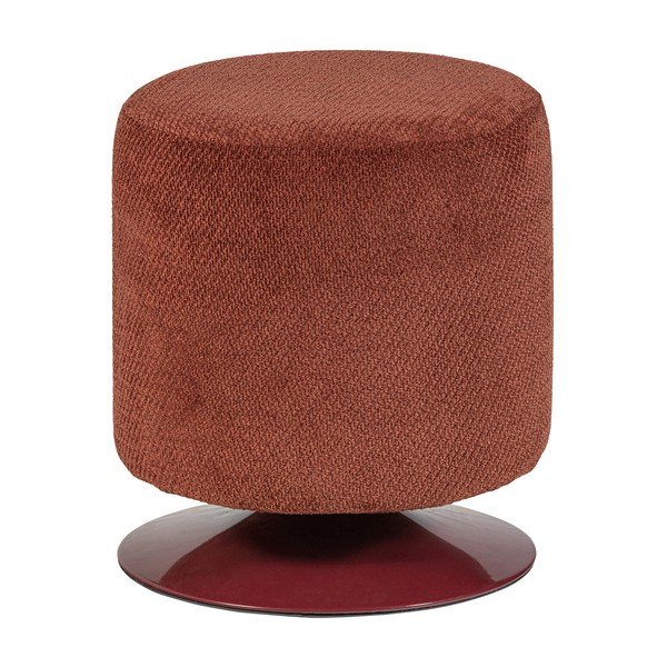 Червена табуретка от прежда с примки от букле Islen – WOOOD