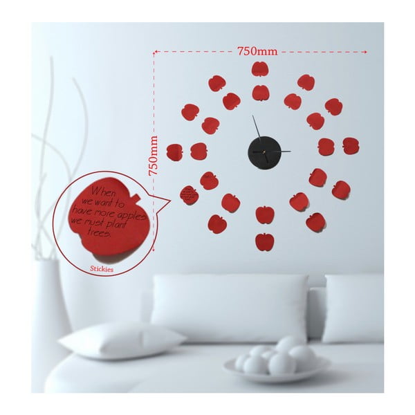 Стенен часовник Ябълки, ⌀ 75 cm - Mauro Ferretti-image-1