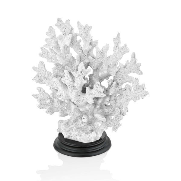 Бяла декоративна фигурка от корал Корал, 25 x 23 cm - The Mia