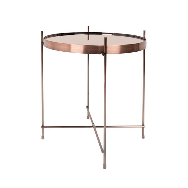 Масичка за кафе от мед , ⌀ 43 cm Cupid - Zuiver-image-3