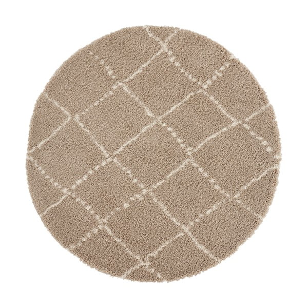 Светлокафяв килим , ⌀ 160 cm Hash - Mint Rugs