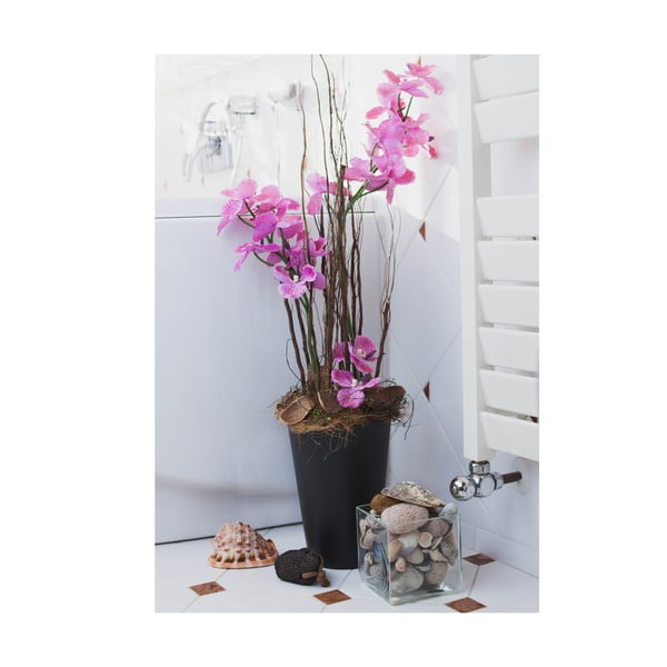Květinová dekorace od Aranžérie, váza s růžovou orchidejí