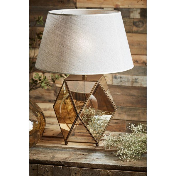 Крак на лампа в кафяво-златисто 43 cm Eluminea - Côté Table-image-1