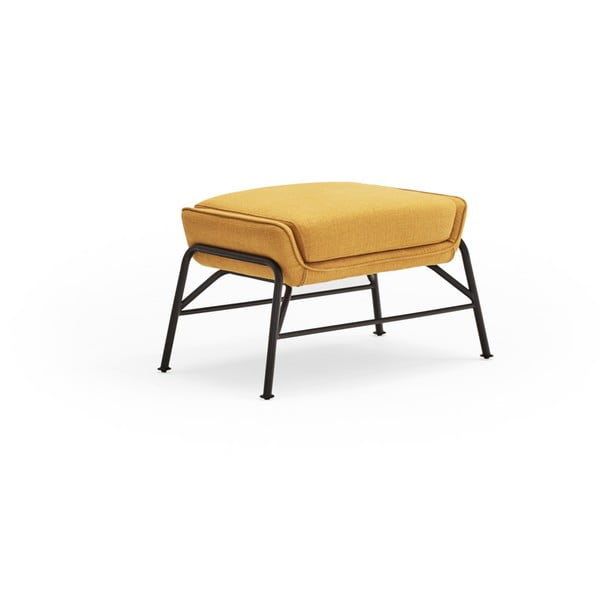 Жълта табуретка за крака Sadira - Teulat-image-2