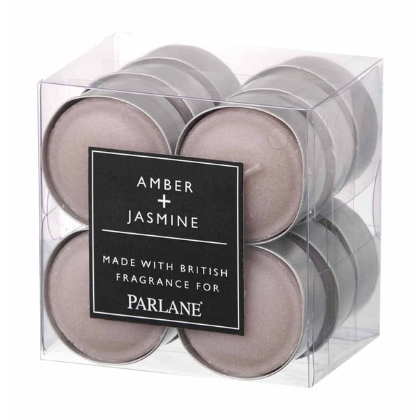 Комплект от 12 чаени свещи Amber & Jasmine - Parlane