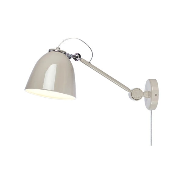 Сиво-бежова стенна лампа за контакт Tilt – Markslöjd