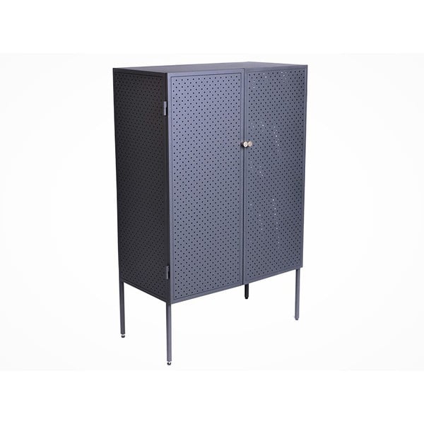 Черен метален шкаф 70x110 cm Brooks - Canett
