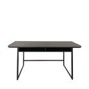 Черна конзолна маса от декор от ясен 40x140 cm Darlington – Actona