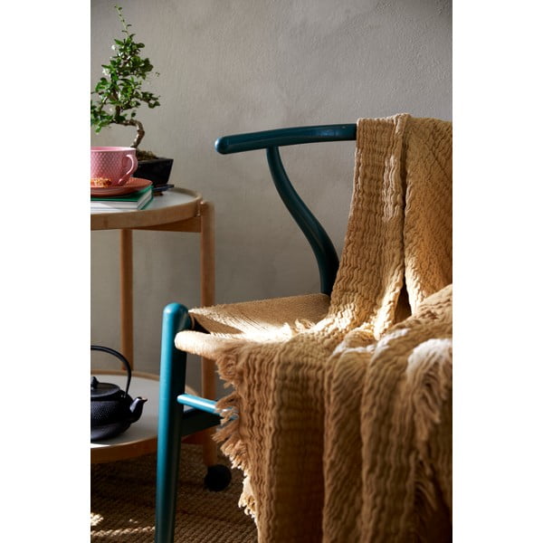 Бежова покривка за двойно легло 240x260 cm Reloved - JUNA-image-1