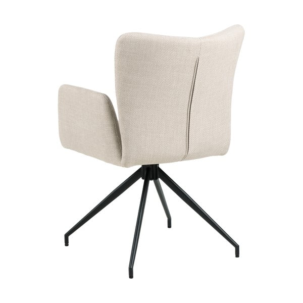 Бежови тапицирани трапезни столове в комплект с подлакътници 2 бр. Laura – Actona-image-3