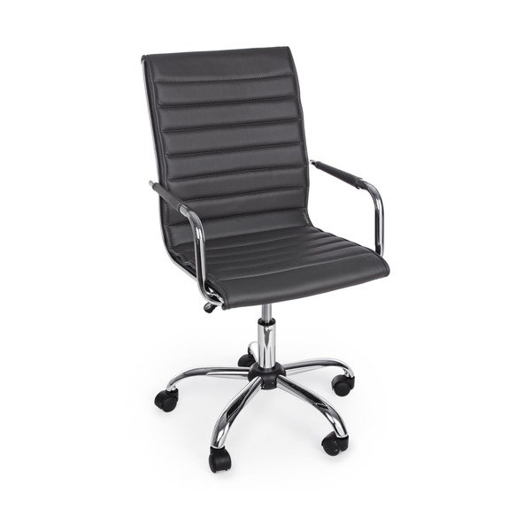 Тъмносив офис стол от имитация на кожа Perth – Yes Everyday