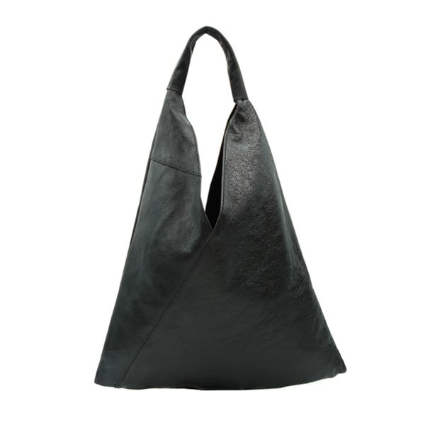 Черна чанта от естествена кожа Karma Metal - Andrea Cardone