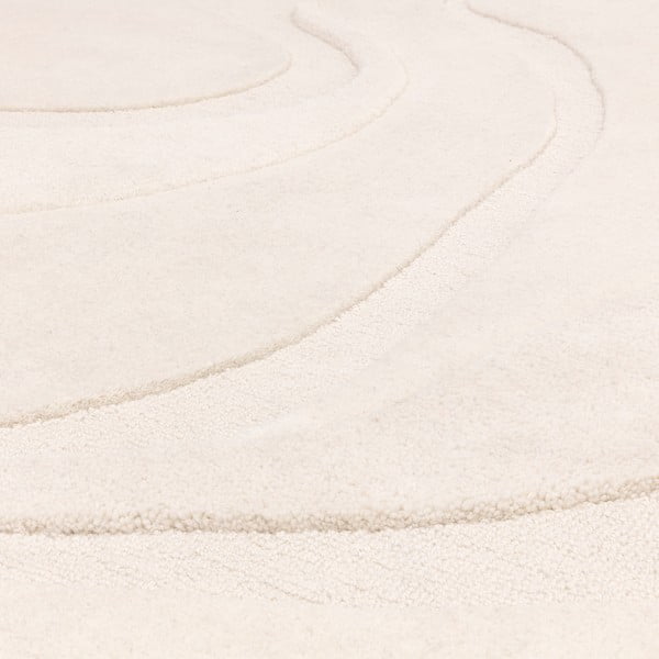 Бял вълнен килим 120x170 cm Olsen - Asiatic Carpets-image-1