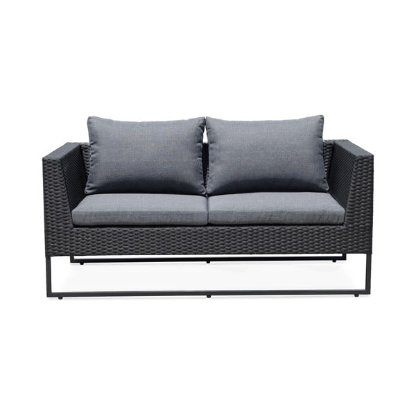 Комплект градински мебели от сив изкуствен ратан Diamond - Bonami Essentials-image-4