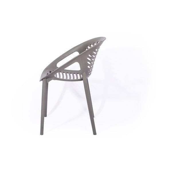 Градински комплект за хранене за 4 лица със сив стол Joanna и маса Viking, 90 x 150 cm Viking & Joanna - Bonami Selection-image-4