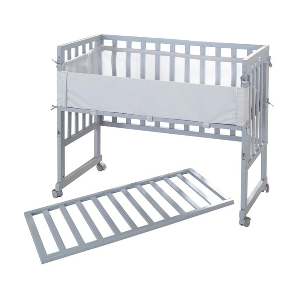 Сиво детско креватче 90x45 cm - Roba-image-2