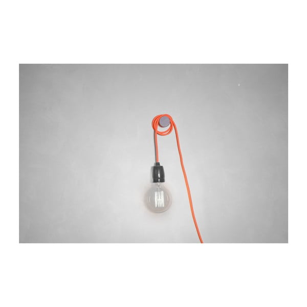 Оранжев кабел за таванно осветление с гнездо G Rose - Filament Style