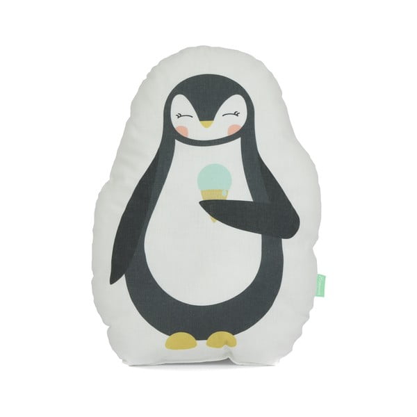 Възглавница от чист памук Happynois , 40 x 30 cm Penguin - Mr. Fox