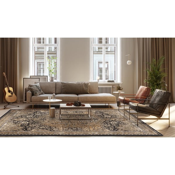 Вълнен килим в меден цвят 133x180 cm Ava - Agnella-image-1