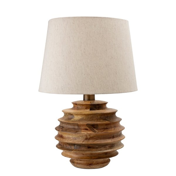 Настолна лампа в тъмно естествен цвят с текстилен абажур (височина 54 cm) Svale – Bloomingville