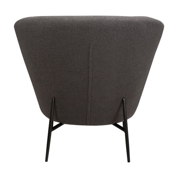 Сиво кресло от плат букле Orbit – DAN-FORM Denmark-image-2