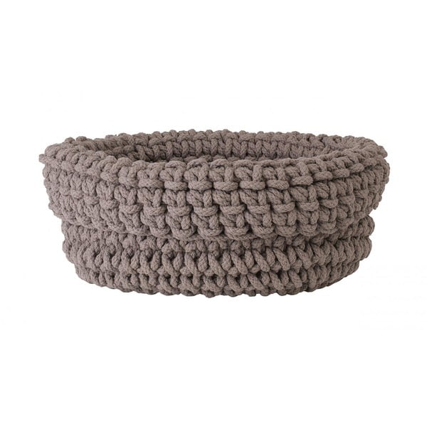 Бежова плетена памучна кошница , ø 38 cm - Blomus