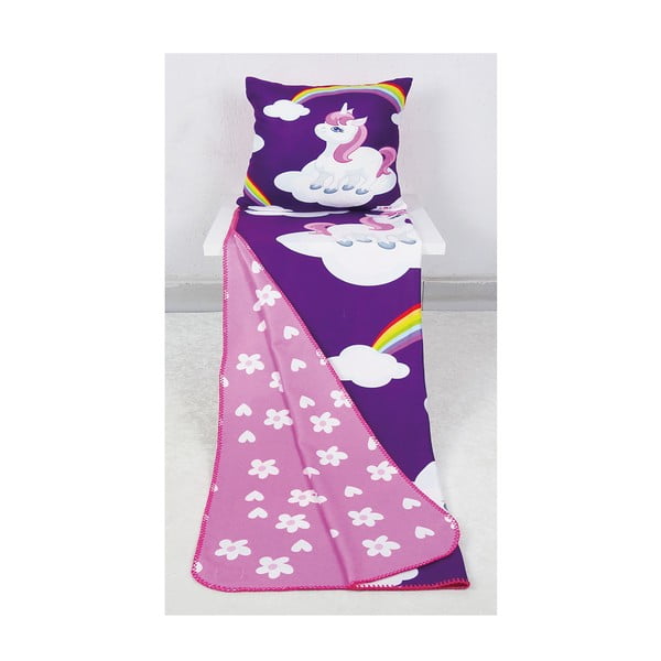 Розово и лилаво бебешко одеяло 85x125 cm - OYO kids