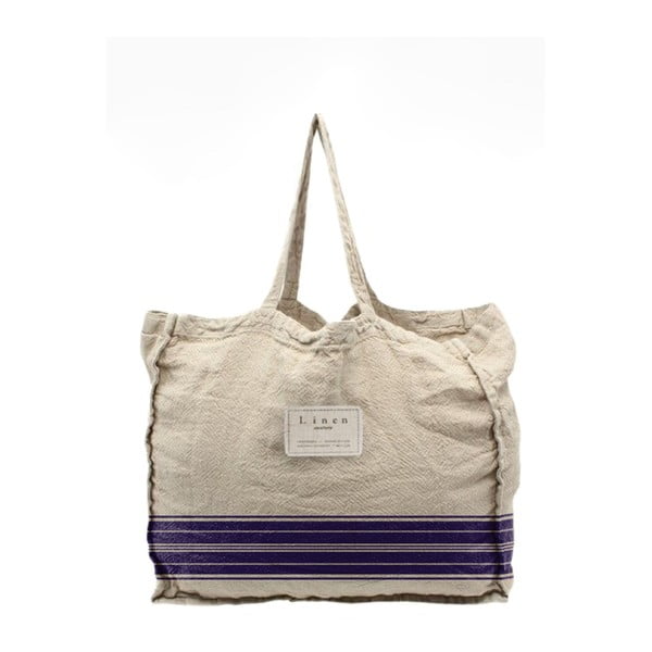 Текстилна чанта Сини ивици, ширина 42 cm - Really Nice Things