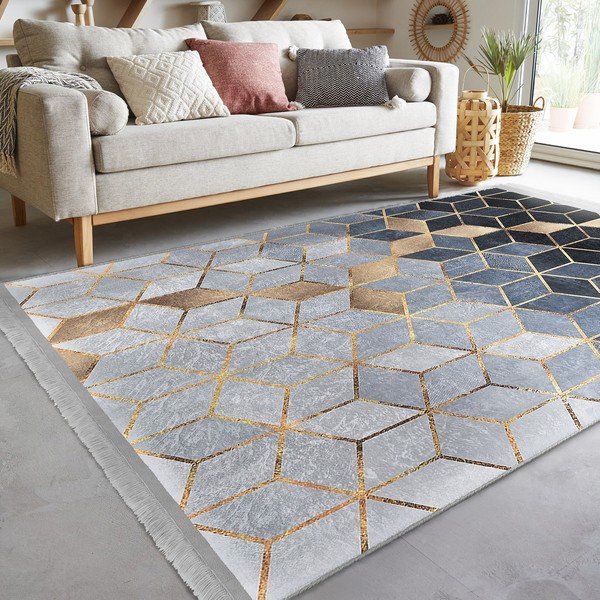 Синьо-сив килим 80x200 cm - Mila Home-image-1
